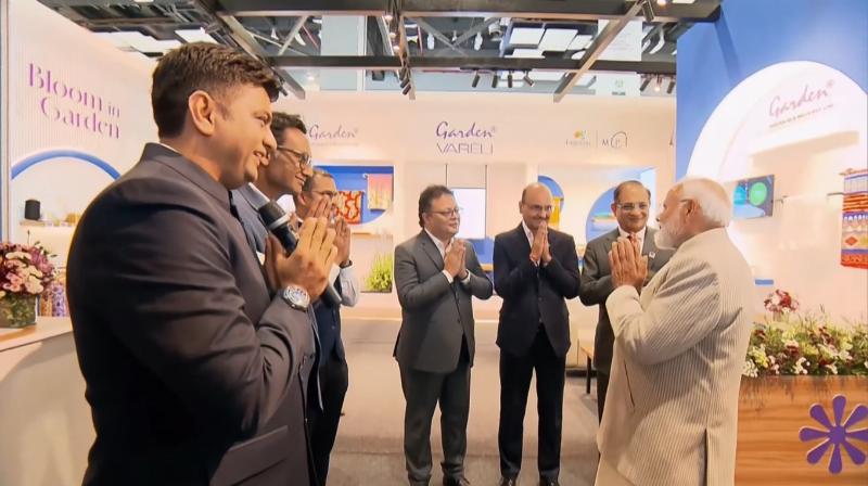 Hon’ble Prime Minister Shri Narendra Modi Visits Garden–MCPI Stall at Bharat Tex 2025